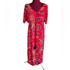 New!! Xhilaration Secret Garden Collection Dress. Size XS. Fushia Floral